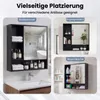 COSTWAY Spiegelschrank, Badezimmerschrank mit Spiegeltür & Produktbild-Vorschau 6