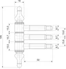 Cerniera SFS a forare Cerniera per porte da 16 mm con perno Anteprima dell’immagine prodotto 2