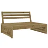 A wooden garden sofa with a slatted backrest and seat, shown against a white background. Produktbild-Vorschau