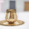 Vintage Kerzenglas Laterne als Outdoor Windlicht gold in 14 Produktbild-Vorschau 3