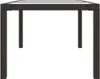 vidaXL Table de jardin 150x90x75 cm Verre trempé Poly rotin Voir les images du produit 12