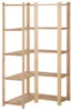 vidaXL Rohový úložný regál s 5 policemi 82,5x82,5x170 cm Náhled obrázku produktu 7