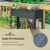 Hochbeet Pflanzkasten Metall 100x30x80 cm Kräuterbeet Produktbild-Vorschau 6