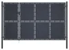 vidaXL Gartentor aus Stahl 350 x 150 cm Anthrazit Produktbild-Vorschau 5