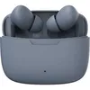A pair of gray wireless earbuds in their charging case. Produktbild-Vorschau