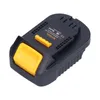 A black and yellow battery adapter is shown against a white background. Produktbild-Vorschau