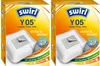 Two boxes of Swirl vacuum cleaner bags are shown side-by-side. Produktbild-Vorschau