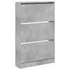 vidaXL Szafka na buty betonowa szara 80x21x125,5 cm Podgląd zdjęcia produktu 3