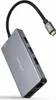 Dock Hub Usb-c 3xusb-a+2xhdmi+rj45+tf+sd+usb-c Pd 100w Grau Produktbild-Vorschau 1