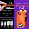 Pouzdro Neon Clear pro iPhone 15 Plus Barevné svítící Náhled obrázku produktu 4