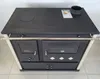 A kitchen stove with a stovetop and oven doors. Produktbild-Vorschau