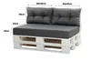 Cuscino per pallet 120x50x40cm, cuscino da giardino Anteprima dell’immagine prodotto 3
