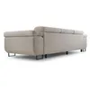 A three-seater sofa with a chaise lounge is shown from a side-rear angle against a white background. Produktbild-Vorschau