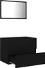 vidaXL 2-tlg. Badmöbel-Set Schwarz Holzwerkstoff Produktbild-Vorschau 2