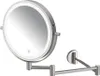 A wall-mounted makeup mirror with LED lighting and adjustable arms. Produktbild-Vorschau
