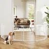 PawHut Puppyren, 8-delig, inklapbare puppyren met deur Productafbeelding-voorbeeld 2
