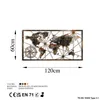 Wallity, Veľká mapa sveta - 3, dekorácia na stenu, Náhľad obrázku produktu 7
