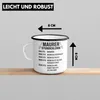 Trendation - Maurer Emaille Tasse Geschenk Mit Spruch Produktbild-Vorschau 4