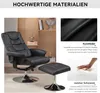 Massagesessel mit PolyurethanPolsterung und Fussstuetze Produktbild-Vorschau 5