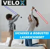 VELOX Lichtschwert Laserschwert Kinder Lightsaber 2 Farben Produktbild-Vorschau 3