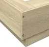 vidaXL Bettgestell Sonoma-Eiche 120x190 cm Holzwerkstoff Produktbild-Vorschau 5