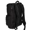 Herren Damen Rucksack Canvas Leder Laptop 17 Zoll Fach Uni Produktbild-Vorschau 5