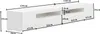 A white TV stand with dimensions labeled. Anteprima dell’immagine prodotto