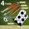 deluxe4home® Grillbesteck im Fußball-Look I inkl. Produktbild-Vorschau 3