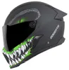 Casco Bogotto Rapto Reptile, nero/verde opaco, L Anteprima dell’immagine prodotto 5