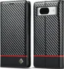 Hülle für Google Pixel 7 Pro Kohlefaser Leder Brieftasche Produktbild-Vorschau 1