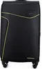 A black suitcase with green accents on a white background. Náhled obrázku produktu