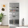 vidaXL Schuhschrank mit Regal Weiß 80 x 39 x 178 cm Produktbild-Vorschau 4