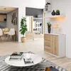 A modern living room with a dining area and entryway furniture. Produktbild-Vorschau