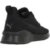 A black Puma shoe shown from the side and back. Produktbild-Vorschau