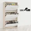 Meuble à chaussures 3 abattants 115x60x24cm Armoire de Voir les images du produit 3