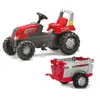 Traktor na pedały Rolly Junior RT z bocznicą czerwono-szary Podgląd zdjęcia produktu 4