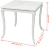 vidaXL Esstisch 80x80x76 cm Hochglanz-Weiß Produktbild-Vorschau 5