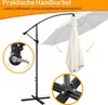 Jopassy Sonnenschirm 300cm Balkon Strandschirm Gartenschirm Produktbild-Vorschau 6