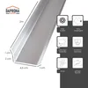 Daprona Attika Blech, Traufblech 2m, 45mm Silber Produktbild-Vorschau 2