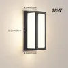 LED Wandleuchte Außen Innen IP65 Wasserdicht,18W Wandlampe Produktbild-Vorschau 5
