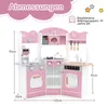 DREAMADE Eckküchen-Spielset, hölzerne Spielküche für Kinder Produktbild-Vorschau 2