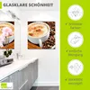 ARTland Glasbild Cappuccino - Kaffee Größe: 20x20 cm Produktbild-Vorschau 2