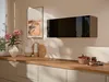 Hoogglans Wandkast Zwart 90x35x32 cm Push-to-Open Klepdeur Productafbeelding-voorbeeld 1