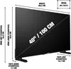 A diagram showing the dimensions of a TELEFUNKEN television. Produktbild-Vorschau