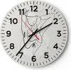 Wanduhr - Rund - Glasuhr - Linie Frau Linie - 30x30cm - Produktbild-Vorschau 1