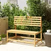 2-Sitzer Gartenbank aus Holz, UV-beständig mit Produktbild-Vorschau 7