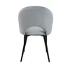 A single gray upholstered chair with black legs is shown from the back against a white background. Produktbild-Vorschau
