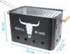 Barbecue rectangulaire BBQ-Grill King, zinc, 32 x 20 x 20 Voir les images du produit 9