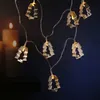 LED Lichterkette mit silbernen Baum Backförmchen - 8 warmweiße LED - Batteriebetrieb - L: 1,4m Produktbild-Vorschau