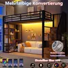 Hoogslaper 90 x 200 cm met LED-verlichting, een open kast, Productafbeelding-voorbeeld 8